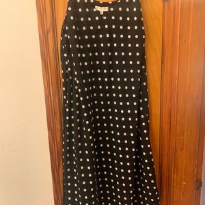 Polka dot slip dress